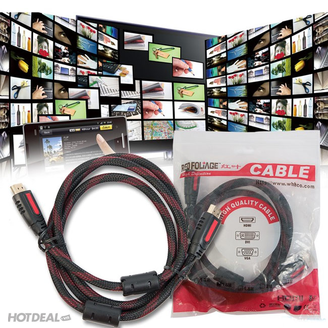 Dây Cáp HDMI 1.5m Hỗ Trợ Xem Phim Chuẩn HD